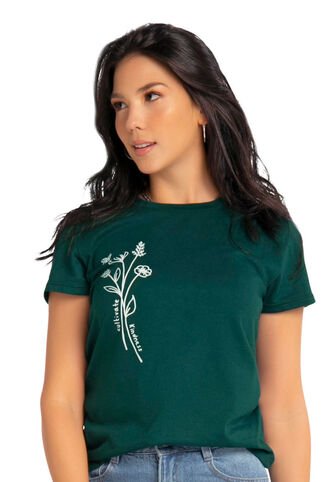 Camiseta Mujer Verde Mp 87102 MP