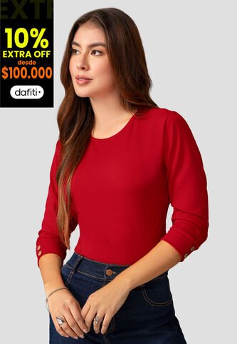 Camibuzo Mujer Rojo Mp 2364 MP