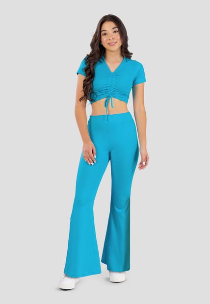 Conjunto Niñas Infantil Azul Turquesa Mp 101172