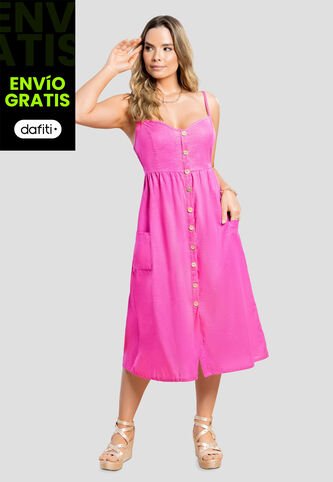 Vestido Mujer Fucsia Mp 105623 MP