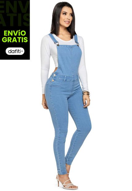 Overall Largo Mujer Azul Claro Mp 4464