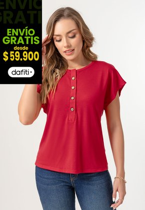 Blusa Mujer Rojo Mp 103990