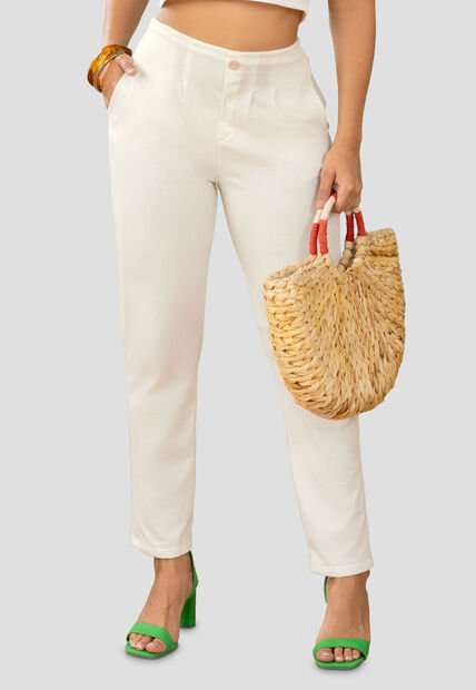 Pantalón Mujer Marfil Mp 1785