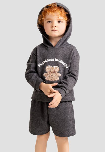 Conjunto Infantil Masculino Gris Mp 103661