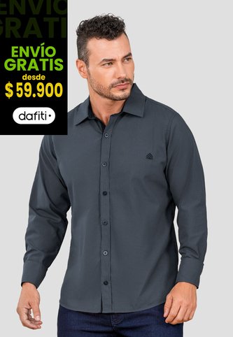 Camisa Hombre Gris Oscuro Mp 105653 MP