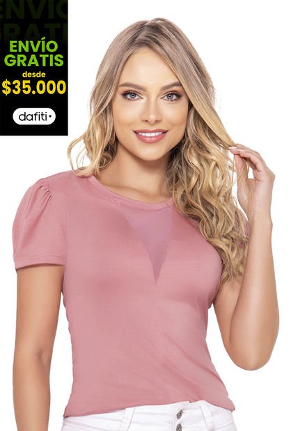 Camiseta Mujer Palo De Rosa Mp 16911
