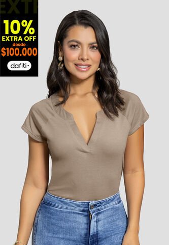 Blusa Mujer Café Pardo Mp 104190 MP