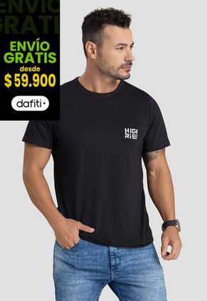 Camiseta Hombre Negro Mp 101746