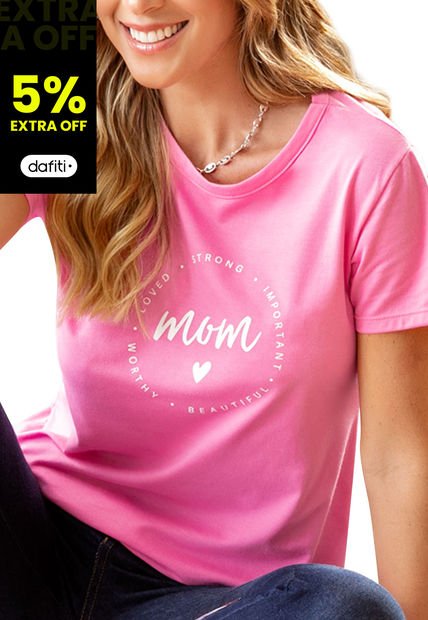 Camiseta Mujer Rosa Mp 9120