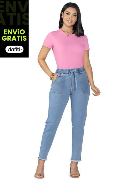 Jogger Mujer Azul Claro Mp 5339