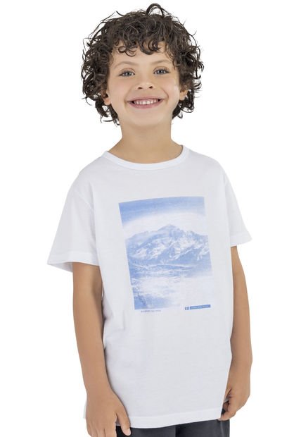 Camiseta Infantil Niño Blanco Mp 5582