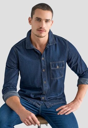 Camisa Hombre Azul Mp 112649