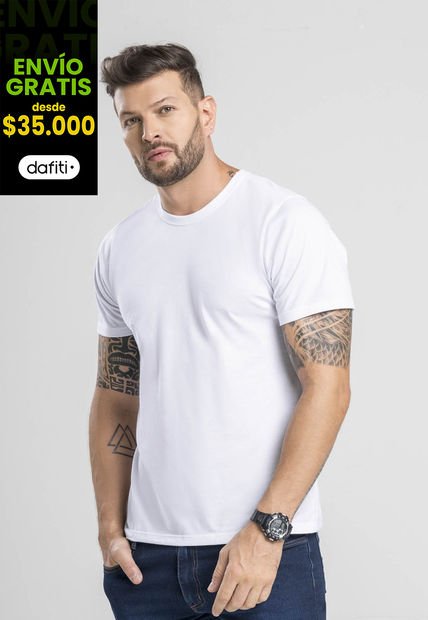 Camiseta Masculino Blanco Mp 1870