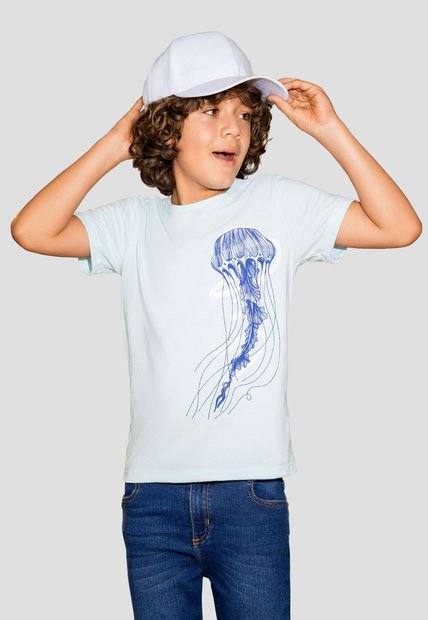 Camiseta Niños Infantil Azul Mp 105403
