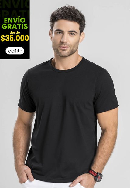 Camiseta Masculino Negro Mp 1870