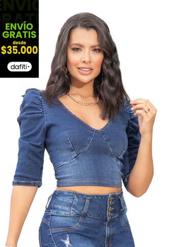 Blusa Mujer Azul Mp 948 MP