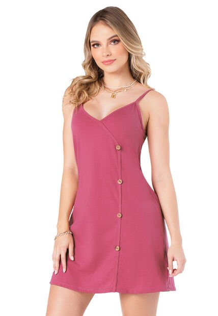 Vestido Corto Mujer Rosa Mp 5810