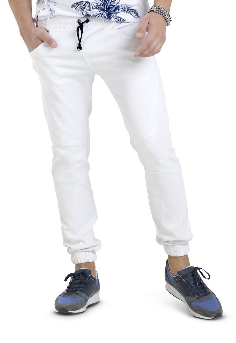 Jogger blanco fashion hombre