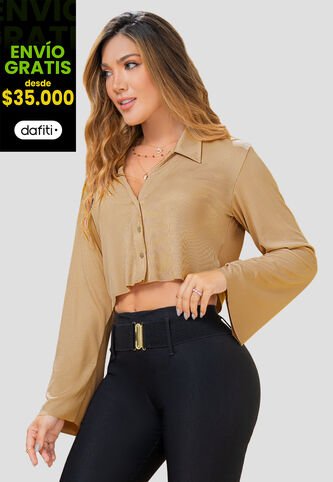 Camisa Mujer Caramelo Mp 102974 MP