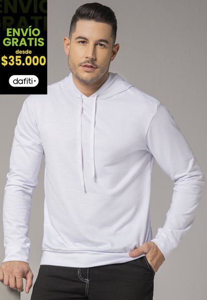 Buzo Hombre Blanco Mp 393