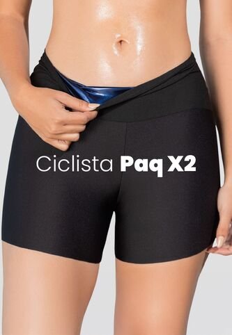 Ciclista Paq X2 Mujer Negro-Estampado Mp 110775 MP