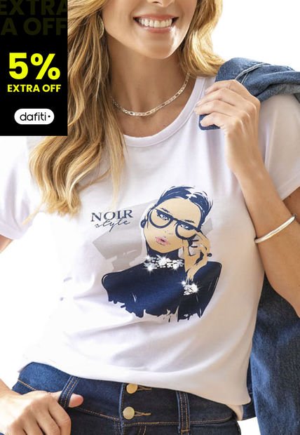 Camiseta Mujer Blanco Mp 9121
