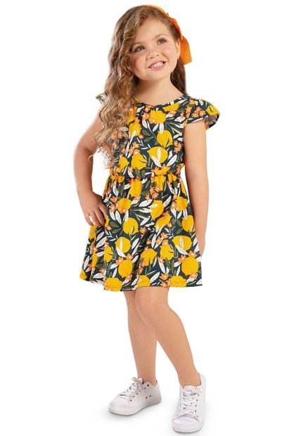 Vestido Infantil Multicolor Mp 96556