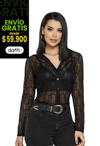 Camisa Mujer Negro Mp 4500 MP
