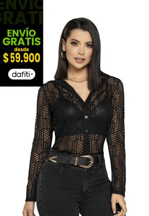 Camisa Mujer Negro Mp 4500