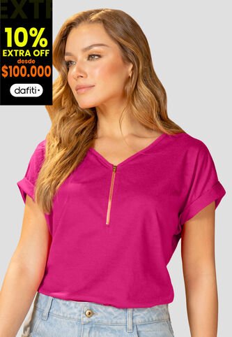 Blusa Mujer Magenta Vivo Mp 110425 MP