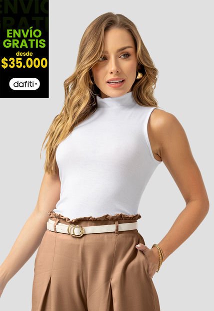 Blusa Mujer Blanco Mp 107535