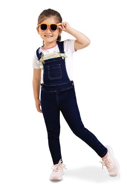 Overall Infantil Femenino Azul Mp 5793