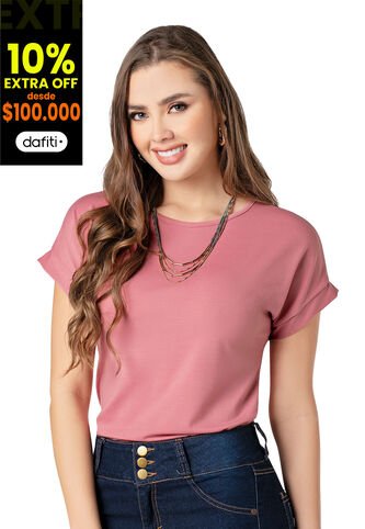 Camiseta Mujer Rosado Mp 9676 MP