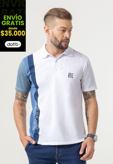 Polo Hombre Blanco Mp 107943