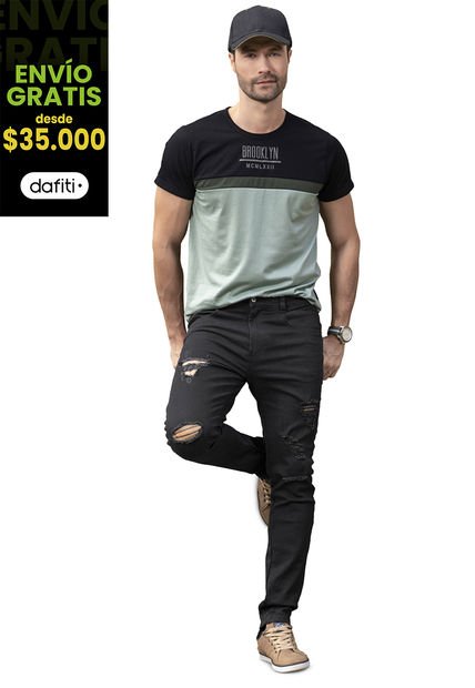 Camiseta Hombre Multicolor Mp 34807
