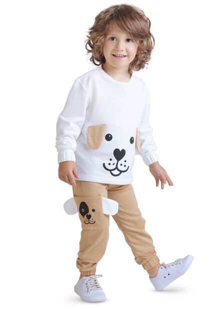 Conjunto Infantil Niño Blanco Mp 4266