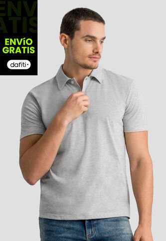 Polo Hombre Gris Jaspe Mp 113053 MP