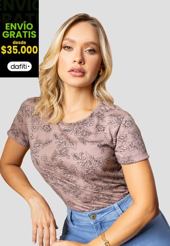 Camiseta Mujer Estampado Mp 112391 MP