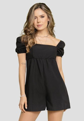 Enterizo Corto Mujer Negro Mp 2343 MP