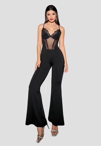 Enterizo Largo Mujer Negro Mp 105154 MP