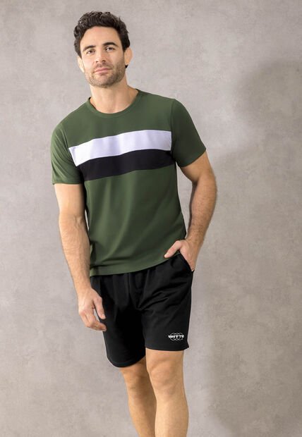 Bermuda Hombre Negro Mp 3347