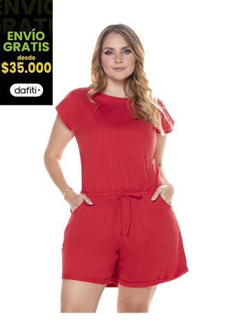 Enterizo Corto Mujer Rojo Mp 101936 MP