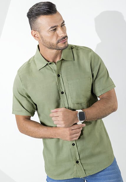 Camisa Hombre Verde Oliva Mp 5113
