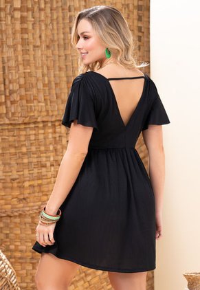 Vestido Corto Mujer Negro Mp 102977