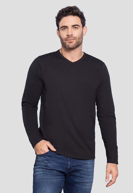 Camibuzo Hombre Negro Mp 102564