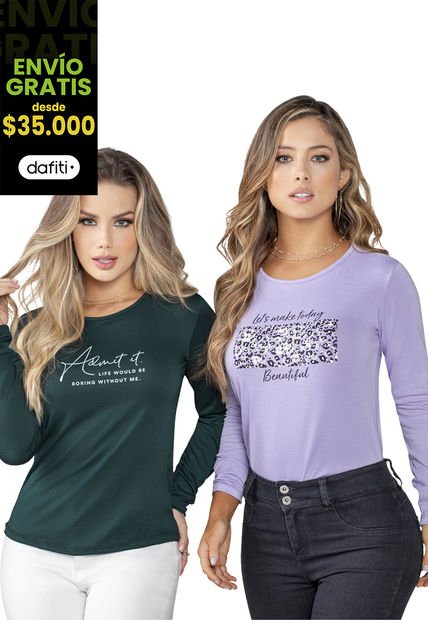 Camibuzo Mujer Lila Mp 5158