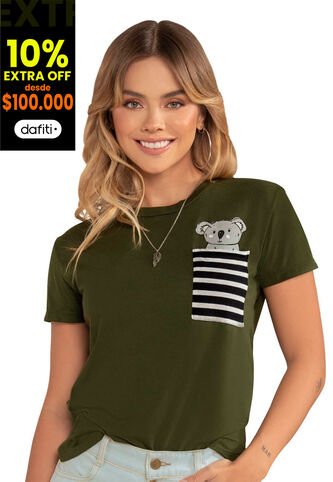 Camiseta Mujer Verde Mp 88081 MP