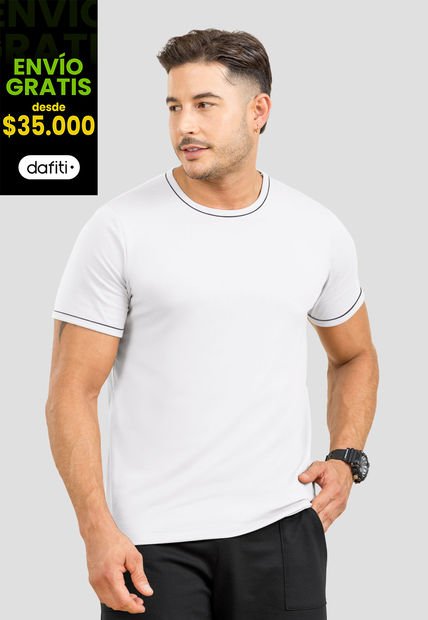 Camiseta Hombre Blanco Mp 107015