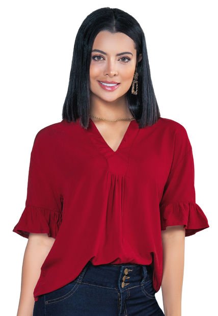 Blusa Mujer Rojo Mp 16862