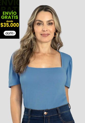 Blusa Mujer Azul Indigo Mp 111404 MP